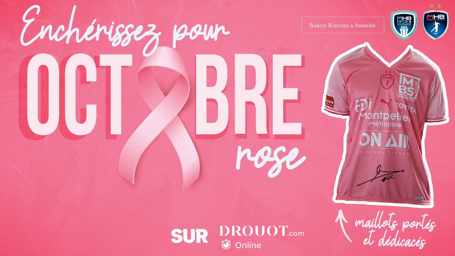 Vente aux enchères exceptionnelle pour Octobre Rose !